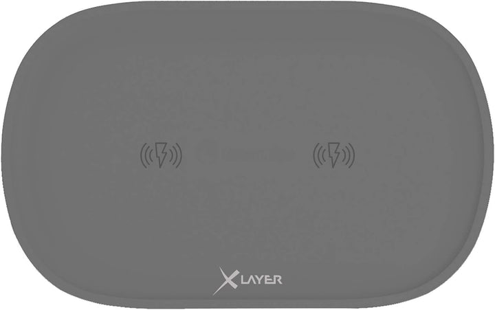Xlayer Wireless Charging Pad Family Double, Induktions – Ladestation für induktionsfähige Smartphone
