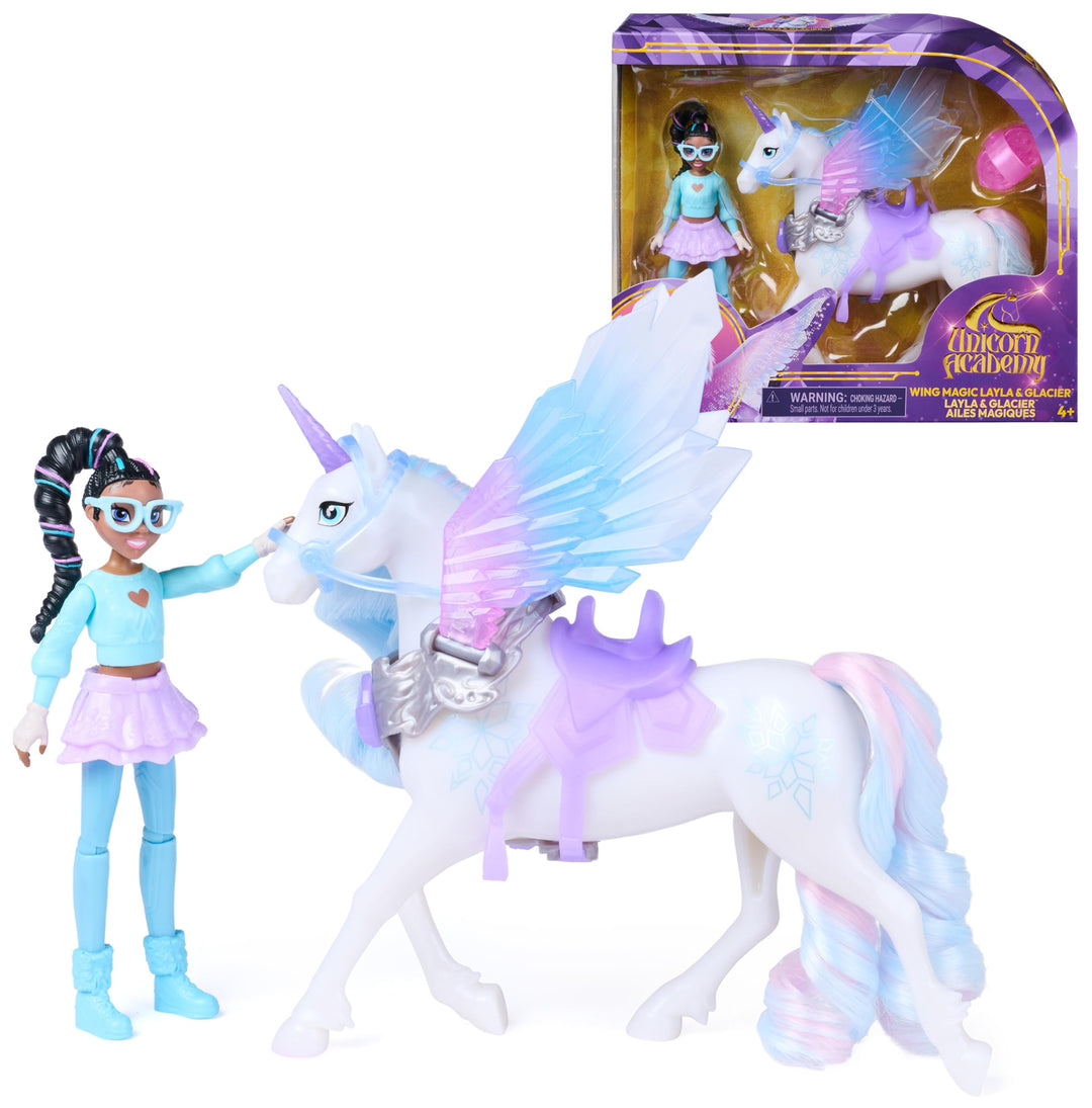 Unicorn Academy Wing Magic Layla und Glacier Set, ab 4 Jahren