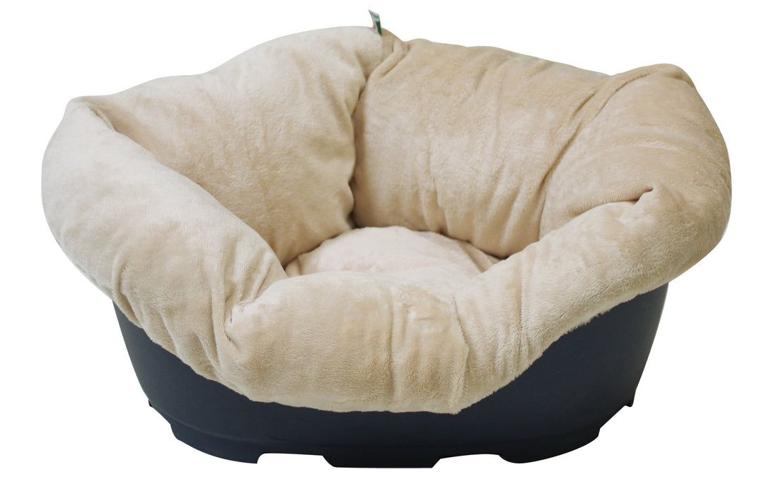 Croci C2078598 Decke Hundebett Velboa 5, 110 x 78 x 32 cm, beige Beige 110 x 78 x 32 cm, Beige 110 x