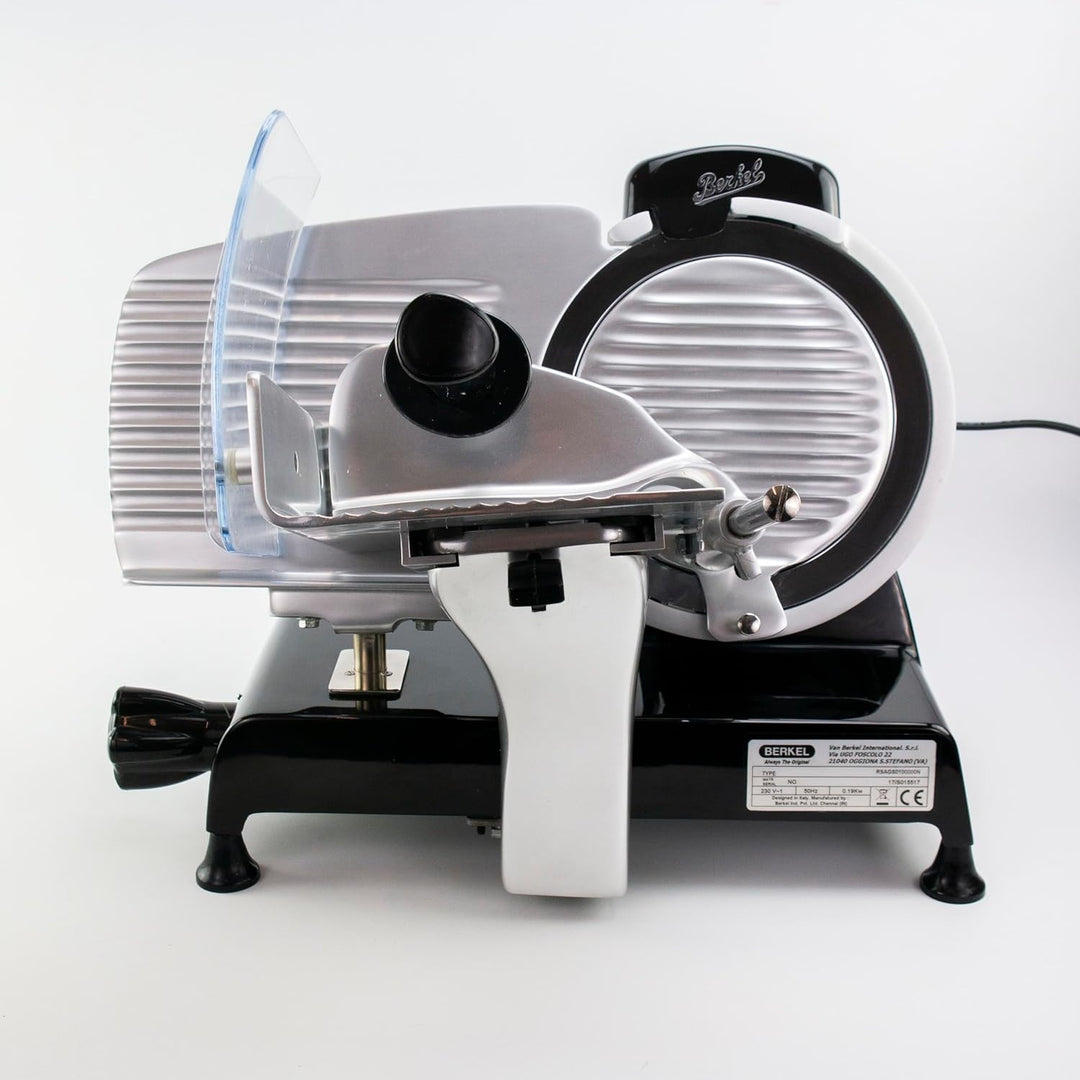Berkel Red Line 250 schwarz Profi Aufschnittmaschine 250mm Scheideblatt inkl. handgefertigtes Einleg