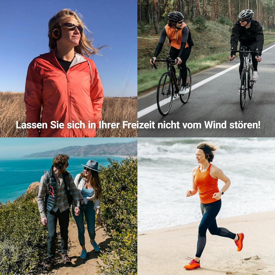 Ohrenschützer - Lässt Windgeräusche verstummen - Fahrrad Zubehör für E-Bike, Rennrad, Mountainbike &amp;