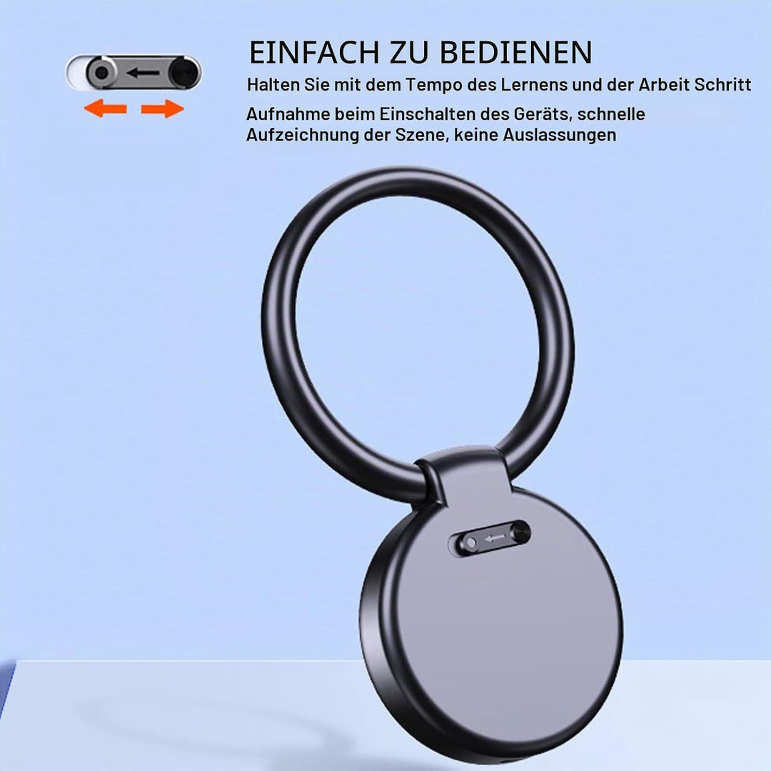 Digitaler Sprachrekorder, Schlüsselanhänger-Design, Sprachaktivierter Rekorder mit Rauschunterdrücku