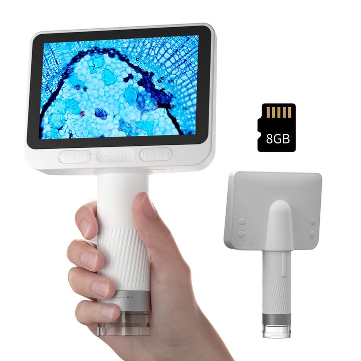 BEAVERLAB 4,0" IPS Mikroskop, digitales Mikroskop 100X-1600X, WiFi USB Mikroskop für Anfänger, 1080P