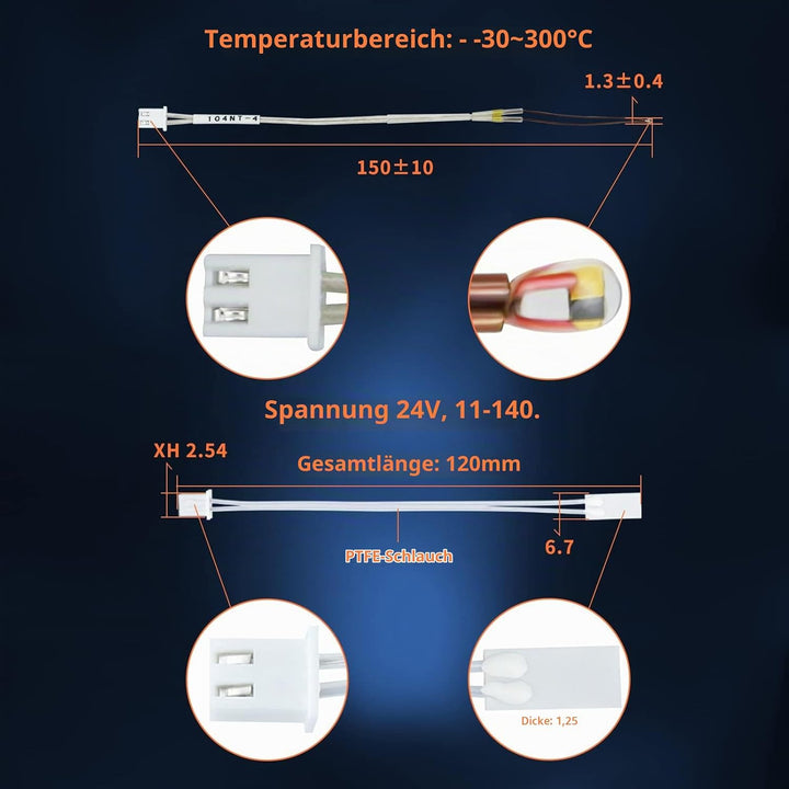 Upgrade Ender3 Keramik Heizkern CHC Hotend 24V Kupfer Heizblock Titan Heatbreak Verbesserte Düse Kom
