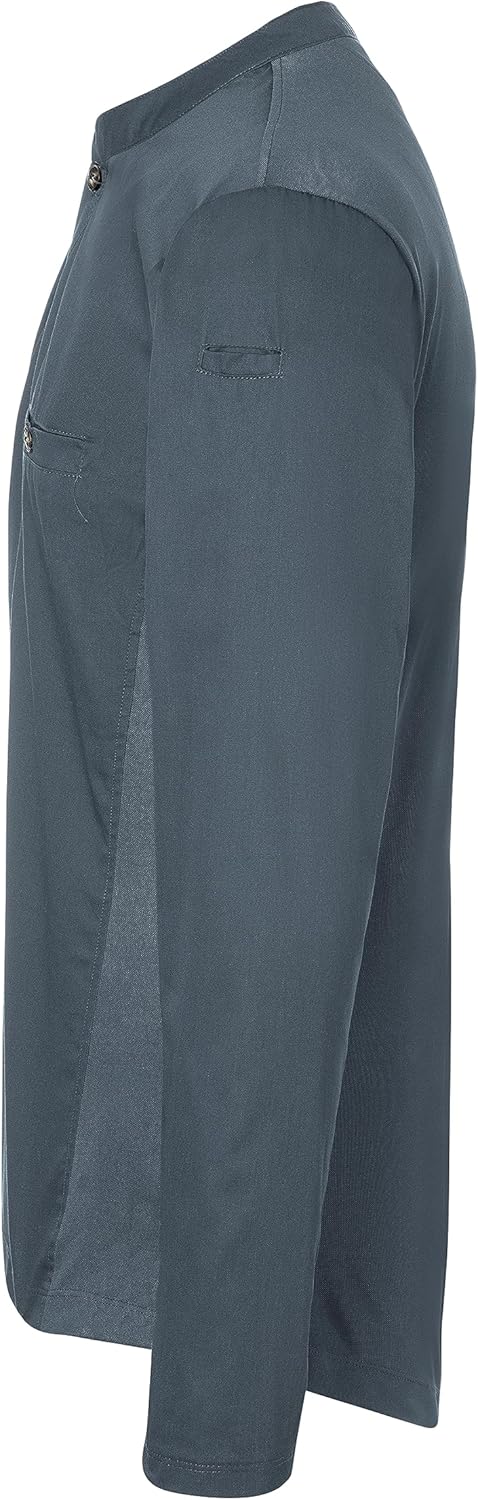 Karlowsky Herren Langarm Arbeitsshirt Performance 60% Baumwolle, 40% Polyester 4XL Anthrazit, 4XL An