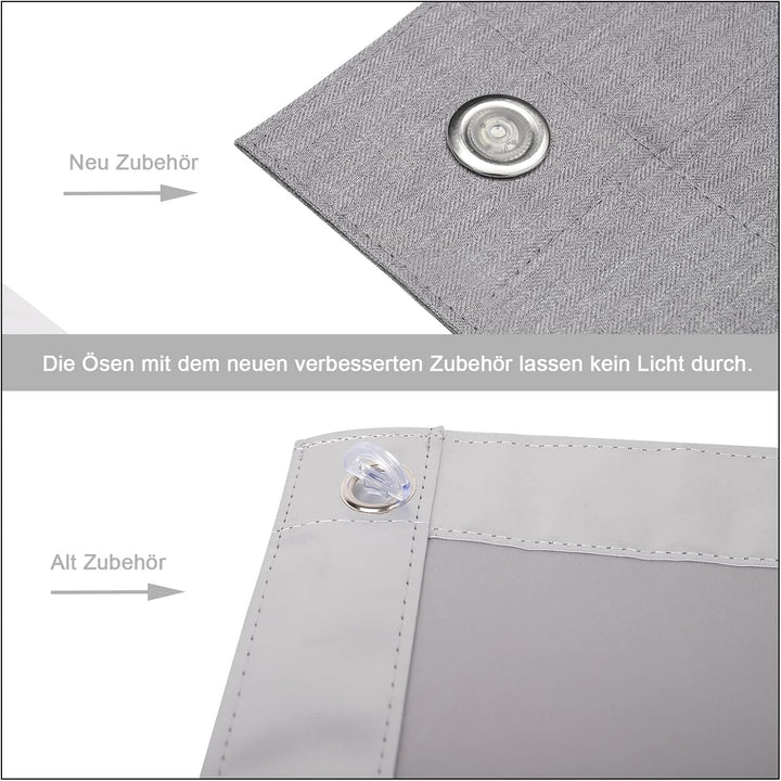 WOLTU Thermo Dachfenster Rollo ohne Bohren Sonnenschutz Verdunkelungsrollo mit Saugnäpfen, Thermorol