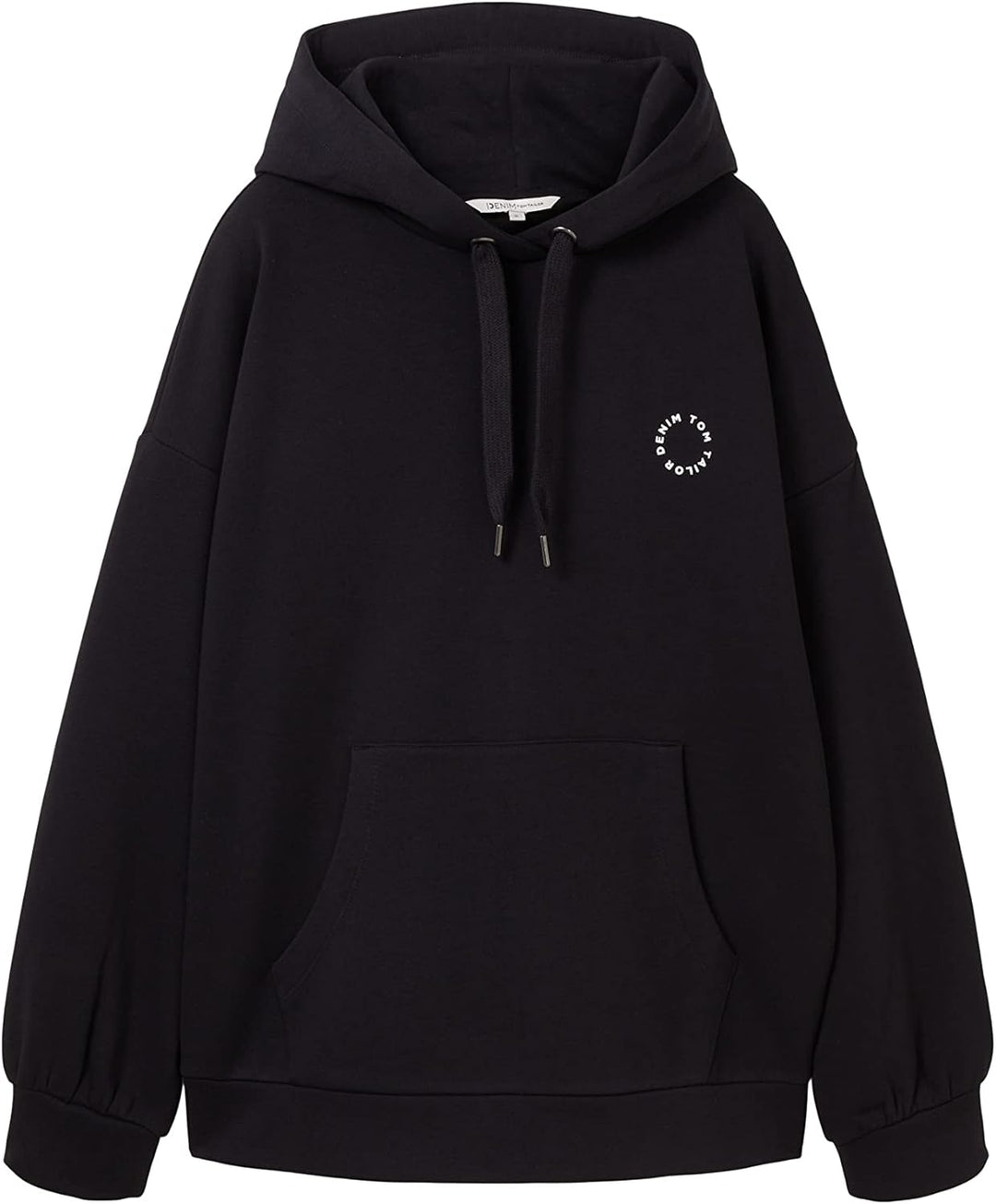 Tom Tailor Denim Damen Basic Hoodie M 14482 - Deep Black, M 14482 - Deep Black