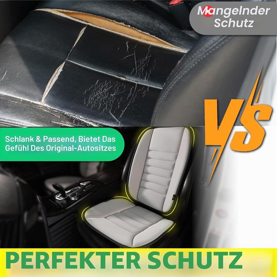 kingphenix Autositzkissen mit Rückenstützkissen: Verbessertes Komfort-Memory-Schaum-Design zur Schme