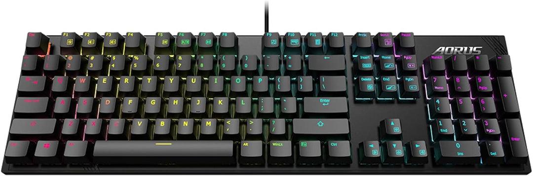 Gigabyte Aorus K1 Gaming Tastatur RGB QWERTZ, MX-Red, Schwarz