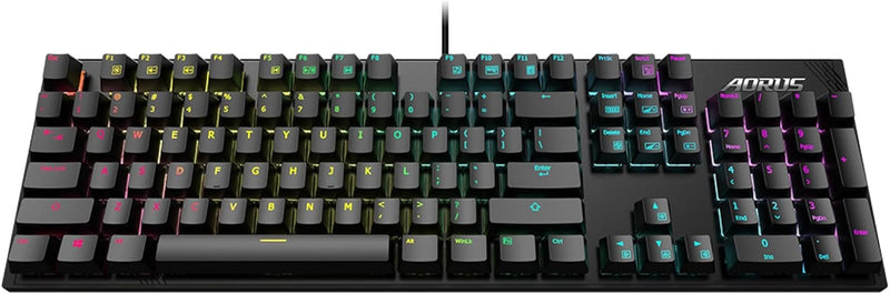 Gigabyte Aorus K1 Gaming Tastatur RGB QWERTZ, MX-Red, Schwarz