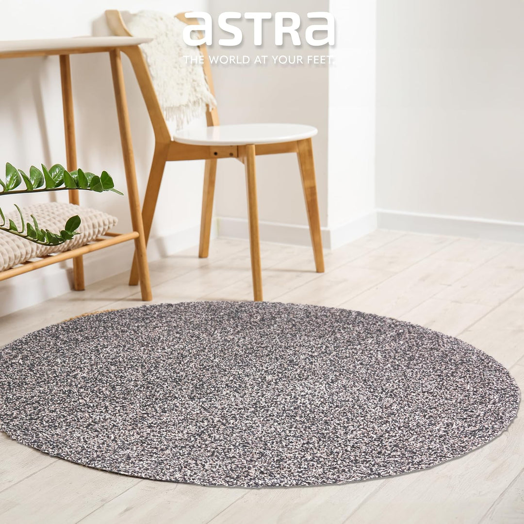 Astra rutschfeste Schmutzfangmatte innen waschbar - Grau ca. 80 cm (Rund) 80 cm (Rund) Grau, 80 cm (