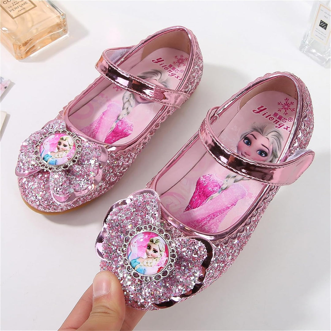 FStory&Winyee Mädchen Prinzessin Schuhe Kinder ELSA Sandalen Partei Glitzer Kristall Schuhe Mädchen
