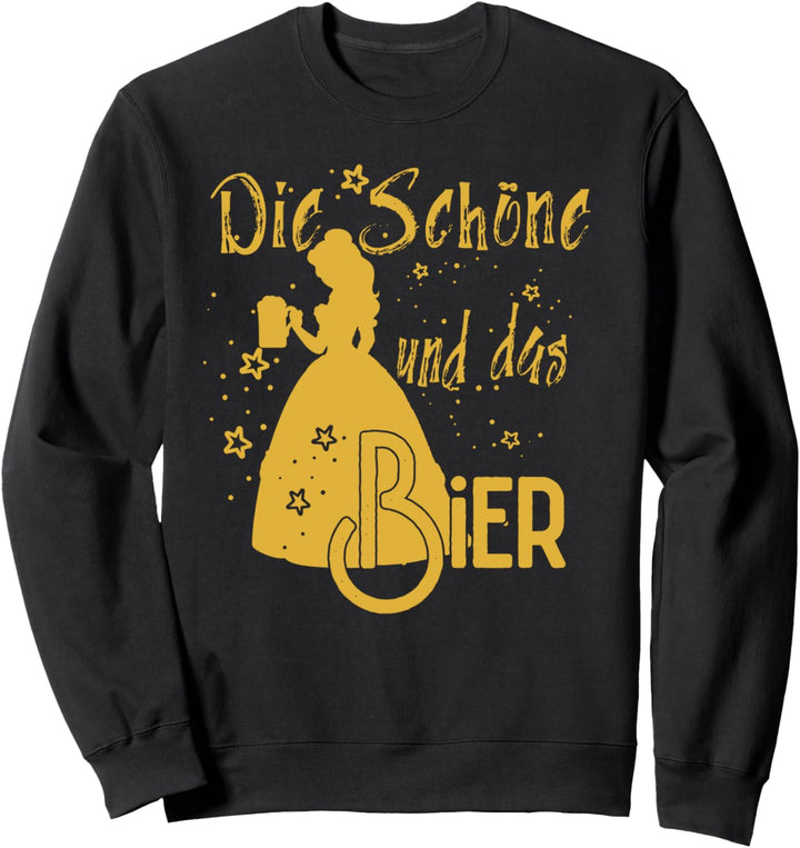 Die Schöne und das Bier Design für lustige feiernde Frauen Sweatshirt