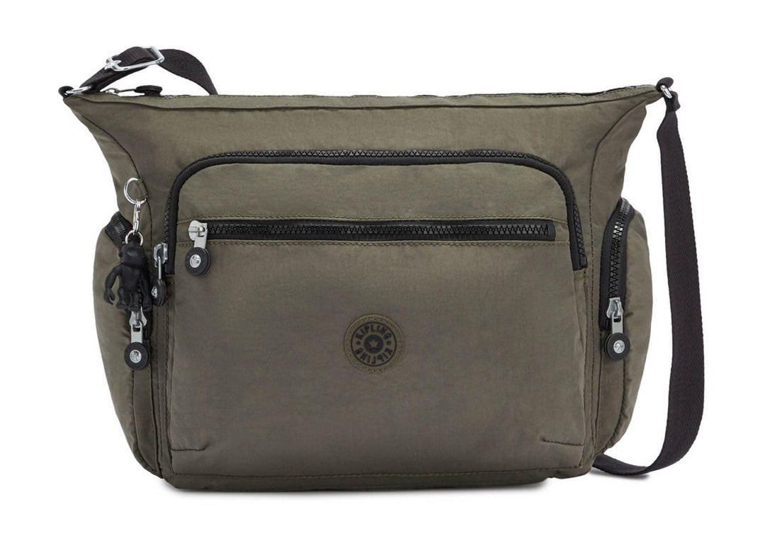 Kipling Damen Gabbie Crossbody, Grün Moss, 18.5x35.5x30 cm Einheitsgrösse Green Moss, Einheitsgrösse