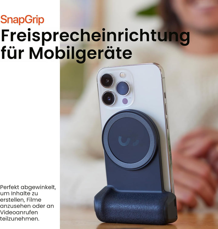 ShiftCam SnapGrip – mobiler Batteriegriff mit kabellosem Auslöser – magnetische Halterung lässt Sich
