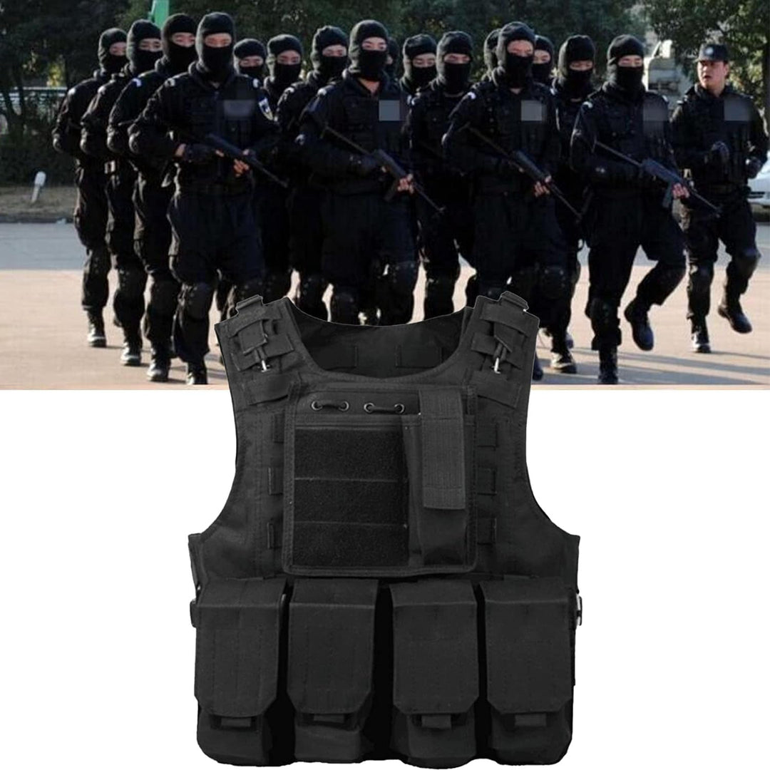 HEEPDD Militärweste, Outdoor-Arbeitsausrüstung, Leichter Klettverschluss, Verstellbarer Stahldraht f