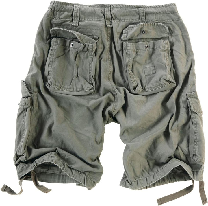 Surplus Raw Vintage Airborne Herren Cargo Shorts S Oliv, S Oliv