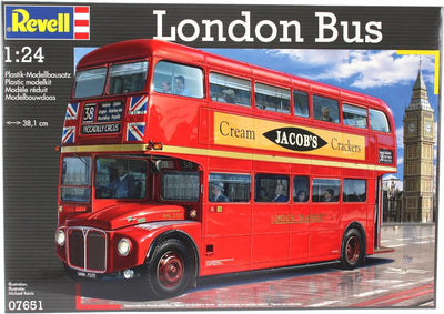 Revell RV07651 Modellbausatz Bus 1:24 - Doppeldecker London Bus im Massstab 1:24, Level 5, originalg