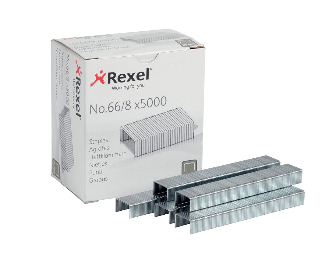 Rexel 66 Heftklammern (8 mm) 5000 Stück, 8 mm