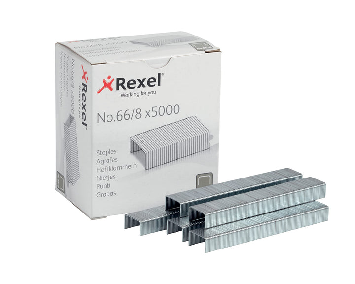 Rexel 66 Heftklammern (8 mm) 5000 Stück, 8 mm