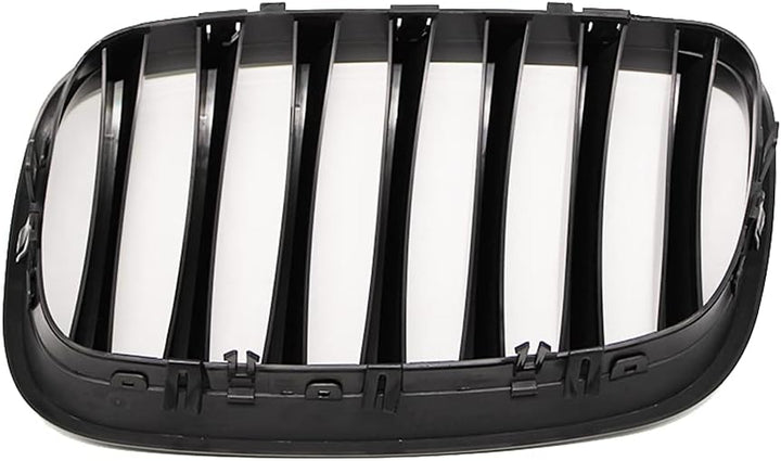HZTWFC Frontnierengitter Einzellamelle glänzend schwarz Morden Stil Frontstossstangengrill Auto Styl