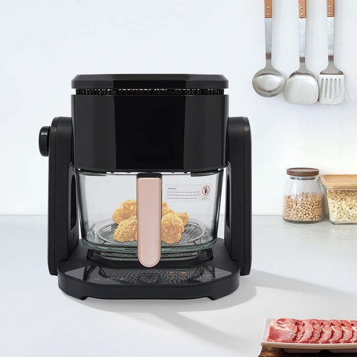 Heissluftfritteuse 4,5L LCD sehr leise spülmaschinenfest | zu Hause in Restaurants, Schulen, Kantine