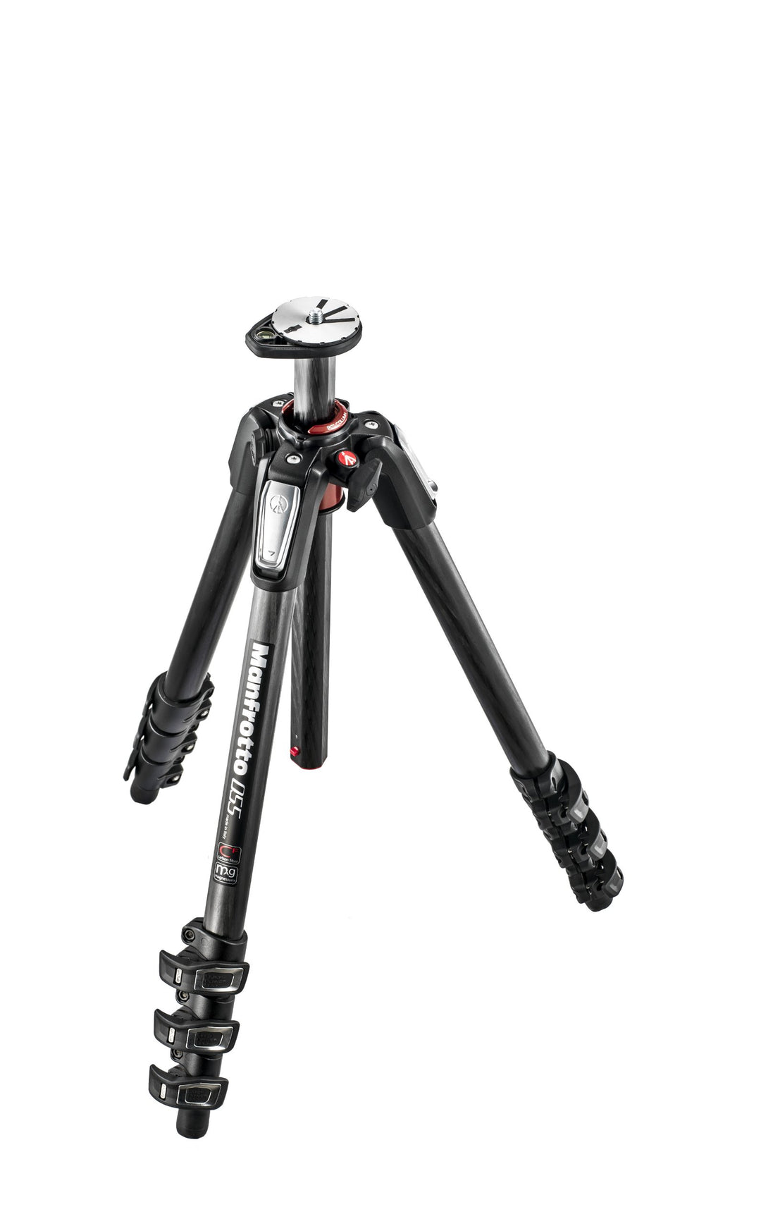 Manfrotto Carbon Stativ mit 4 Segmenten, Kamerastativ, Fotozubehör, Reisestativ für Content Creation