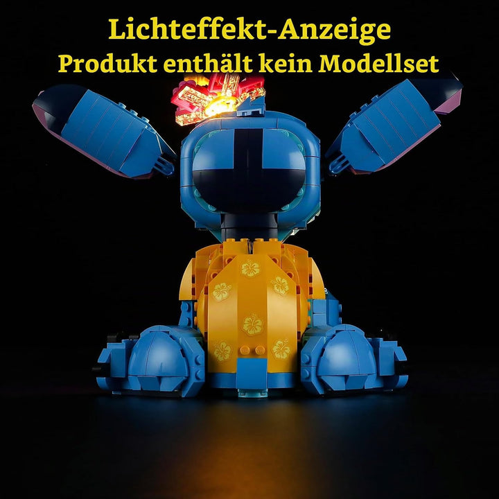 GEAMENT LED Licht-Set Kompatibel mit Lego Stitch - Beleuchtungsset für 43249 (Modell-Set Nicht entha