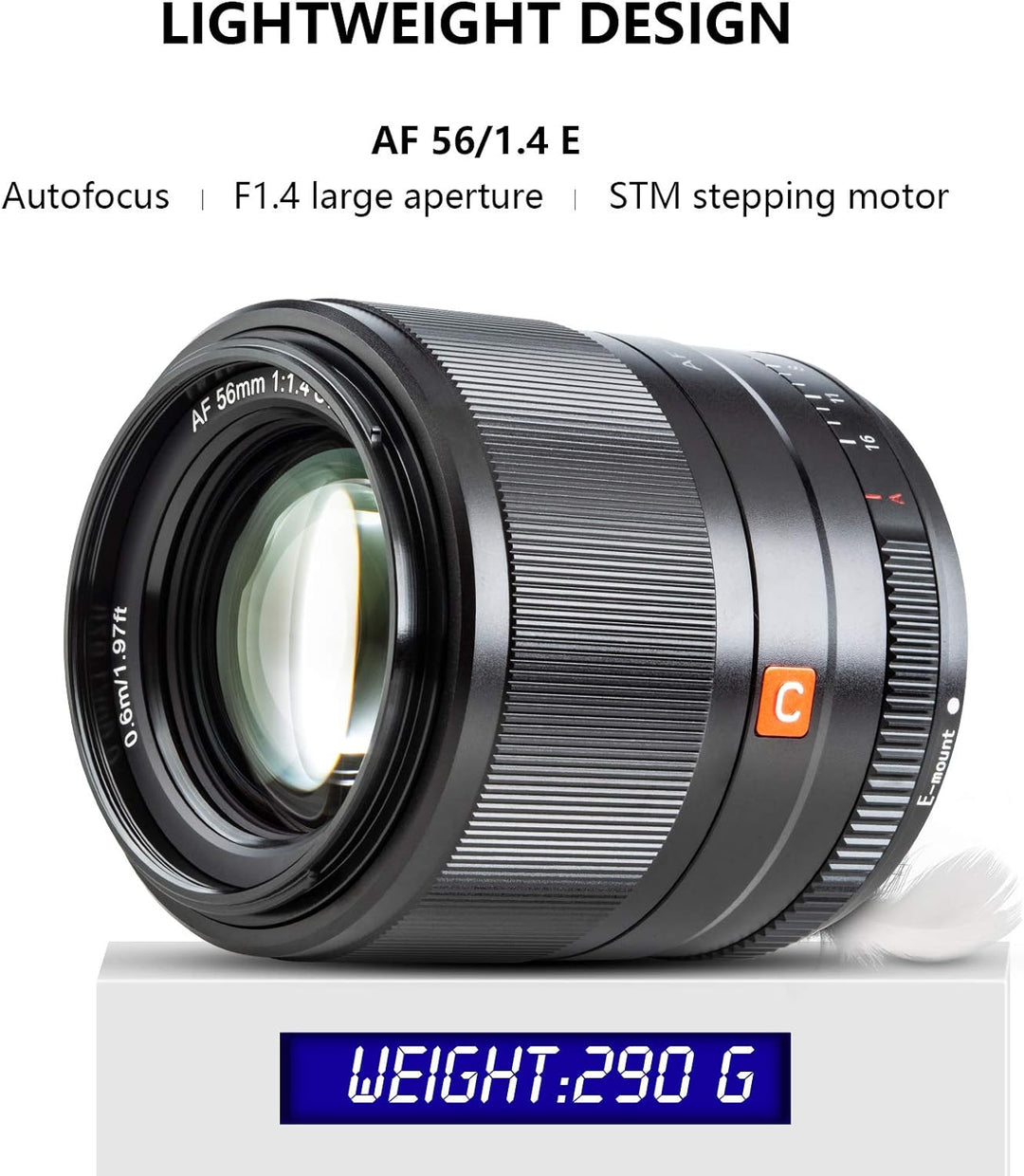 VILTROX AF 56mm f/1.4 F1.4 Autofokus APS-C Standard Porträt Objektiv Festbrennweite APS-C Objektiv f