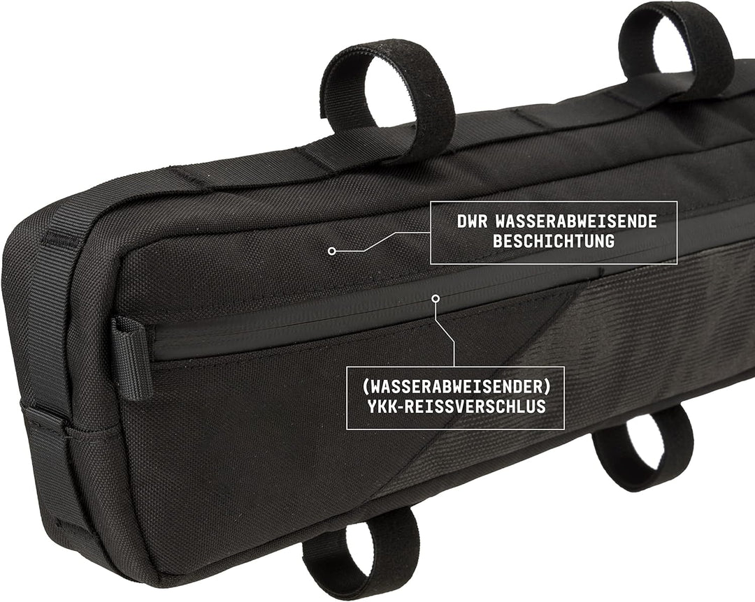 AGU Tube Venture Fahrrad Rahmentasche, Rahmentasche Fahrrad Wasserabweisend, Reflektierend Polyester