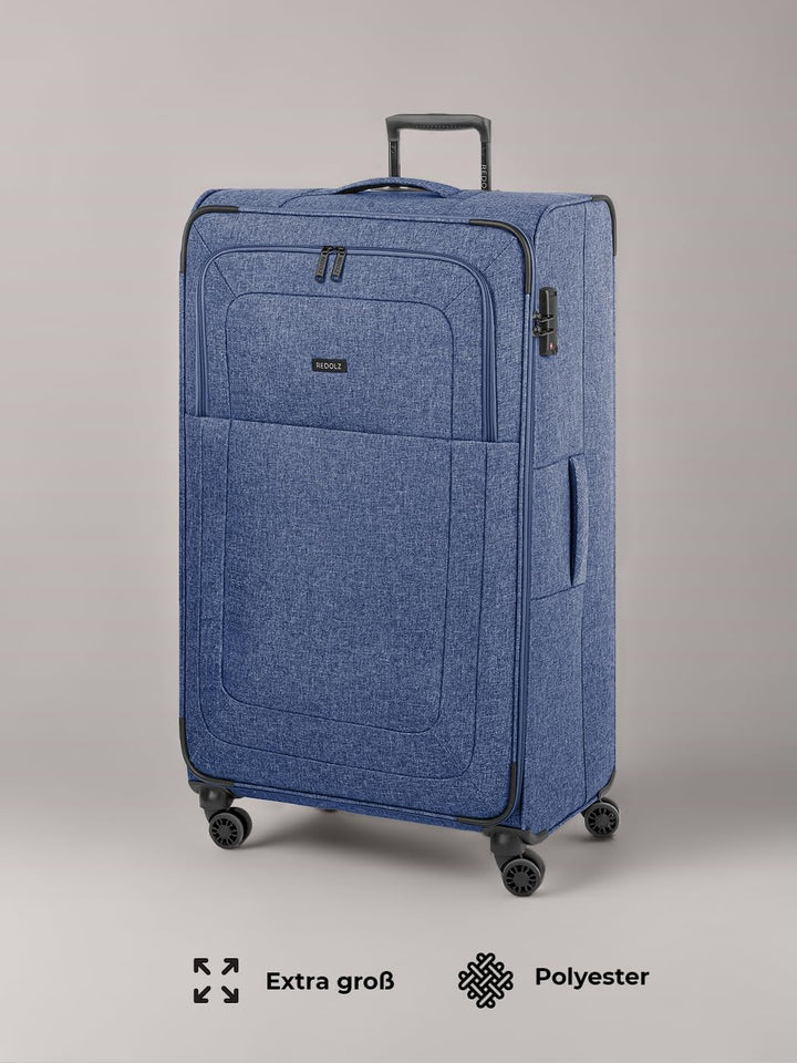 REDOLZ XL Jumbo 4-Rollen Koffer sehr gross 52 x 30 x 90 cm [Sondergrösse] Check-in Trolley mit TSA-S