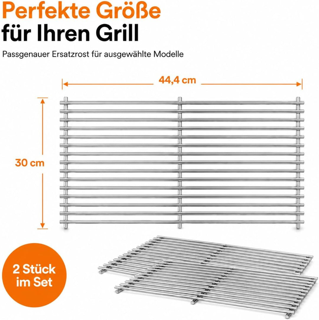 Edelstahl Grillrost für Weber Spirit 300 Serie E-310/S-310/E-320/S-320, Grillrost Ersatz for Weber S