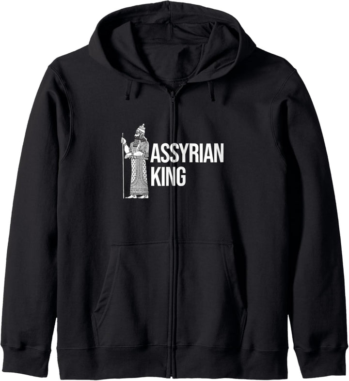 Assyrischer König mit einem Assyrischen König. Kapuzenjacke