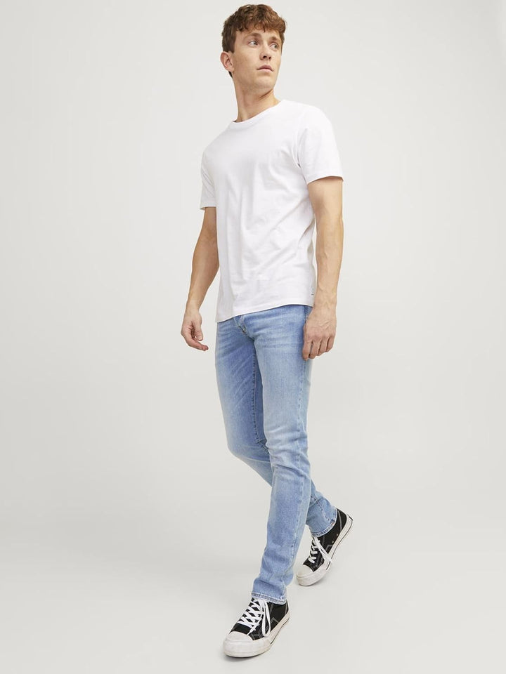 JACK & JONES Male Slim Fit Jeans JJIGLENN JJICON JJ 957 50SPS NOOS Slim Fit Jeans 30W / 34L Blue Den