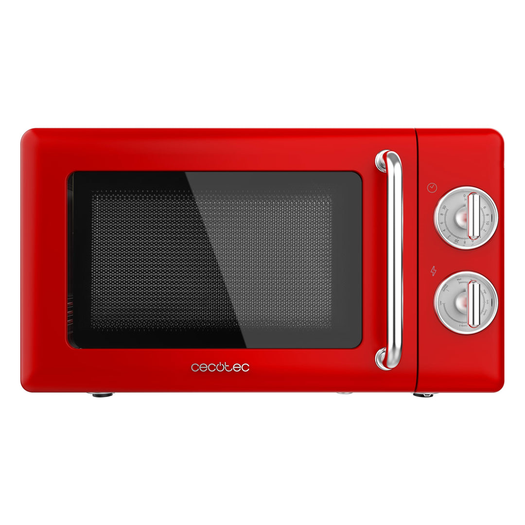 Cecotec Mikrowelle mit Grill Proclean 3110 Mechanische, 20 l, Retro, 700 W, 6 Stufen, Timer bis zu 3