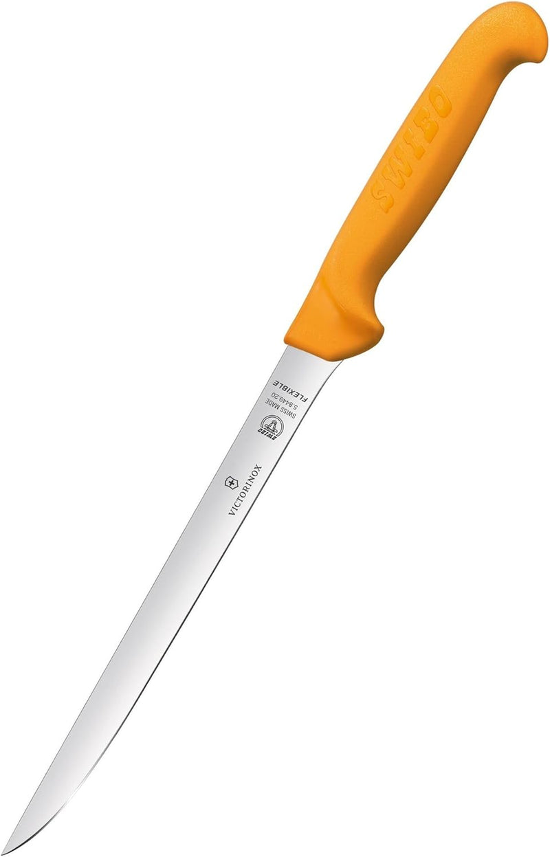 Victorinox Küchenmesser Swibo Fischmesser Normaler Schliff Flexschmal 20 cm Klingenlänge, 20 cm Klin