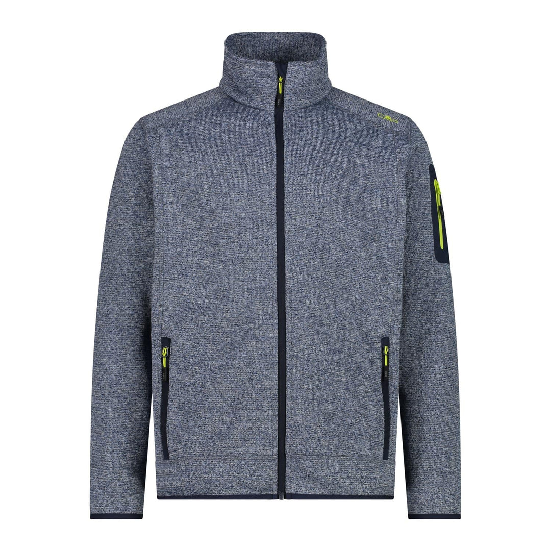 CMP Herren Jacke Fleece, 3H57557 46 Schwarz Blau, 46 Schwarz Blau