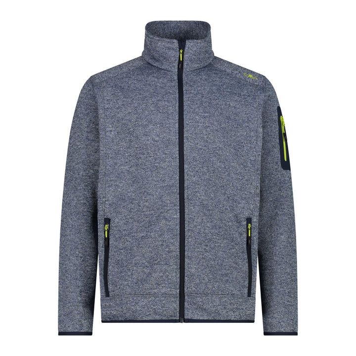 CMP Herren Jacke Fleece, 3H57557 46 Schwarz Blau, 46 Schwarz Blau