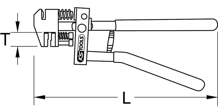KS Tools 118.0055 Loch- und Absetzzange,