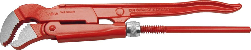 VBW 87952020 Eckrohrzange S-Maul 2", rot lackiert DIN 5234, Form C, 2"