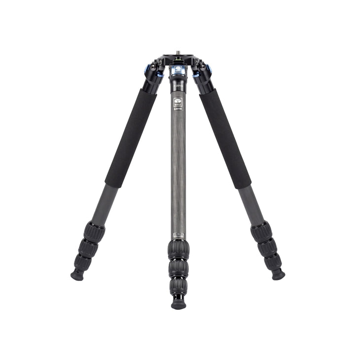 Sirui R-2214X Dreibeinstativ mit Mittelsäule und 75 mm Adapterhalbschale, 10x Carbon, Schwarz, R-221