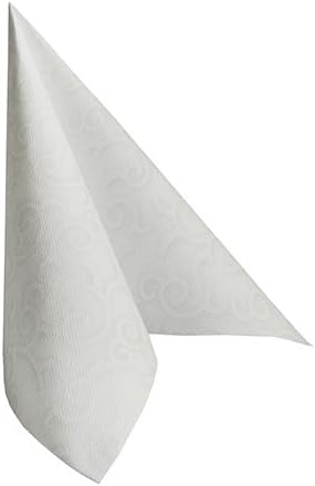 250 Servietten 1/4-Falz 40 x 40 cm weiss "Casali" (84876)