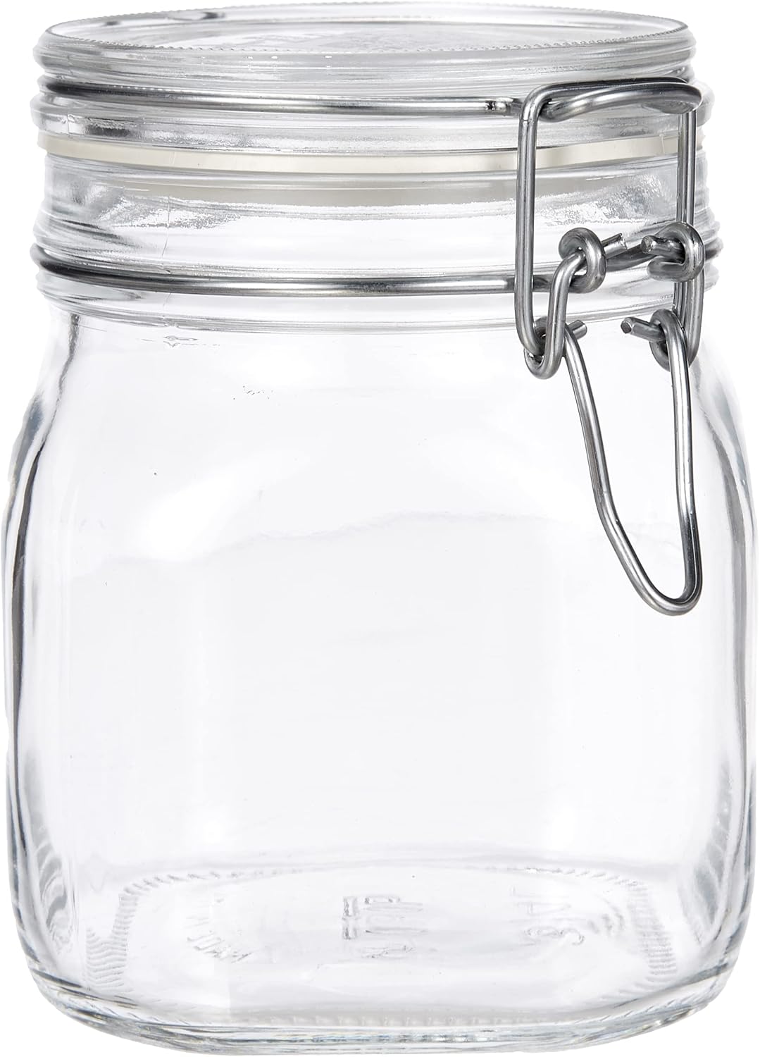 Bormioli Set 0,75L Original Fido Einmachglas mit Bügelverschluss und Gummiring, 10FL30000185FL10, Tr