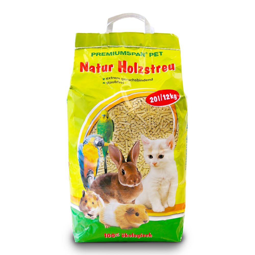 Kleintierpellets Naturholz-Pellets als Einstreu - 10 oder 20 Liter- Kleintierstreu für Hamster, Kani