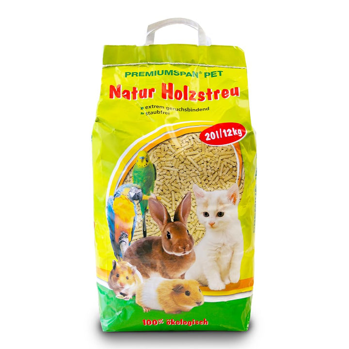 Kleintierpellets Naturholz-Pellets als Einstreu - 10 oder 20 Liter- Kleintierstreu für Hamster, Kani