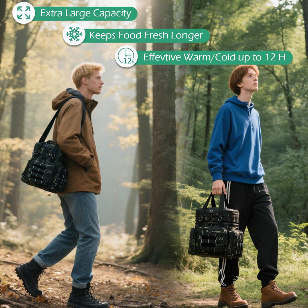 Kühltasche Picknicktasche erweiterbare Isoliertasche Lunchtasche Essen & Getränk Thermotasche für Sc