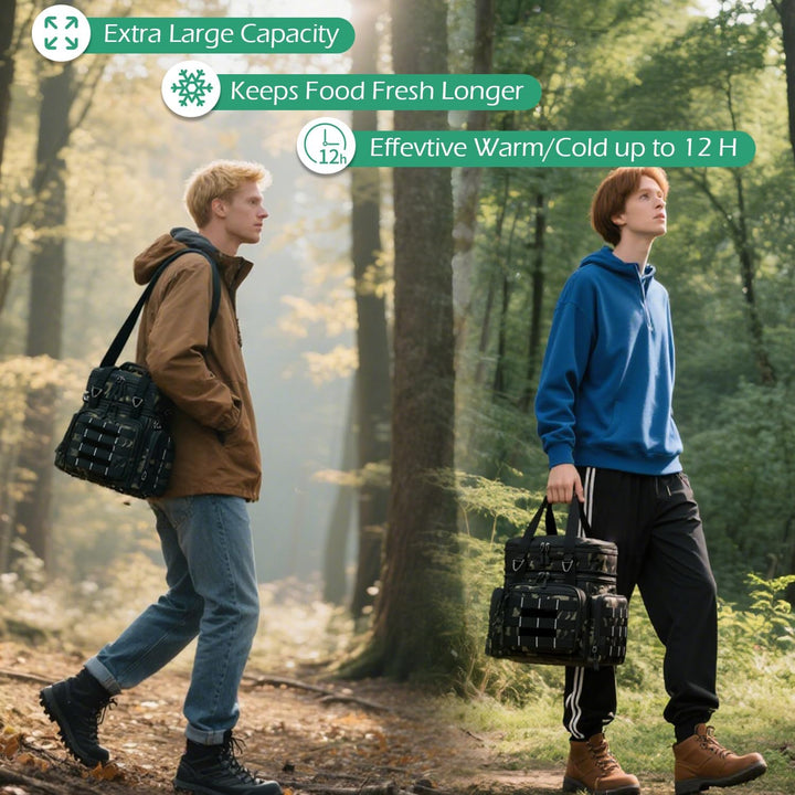Kühltasche Picknicktasche erweiterbare Isoliertasche Lunchtasche Essen & Getränk Thermotasche für Sc