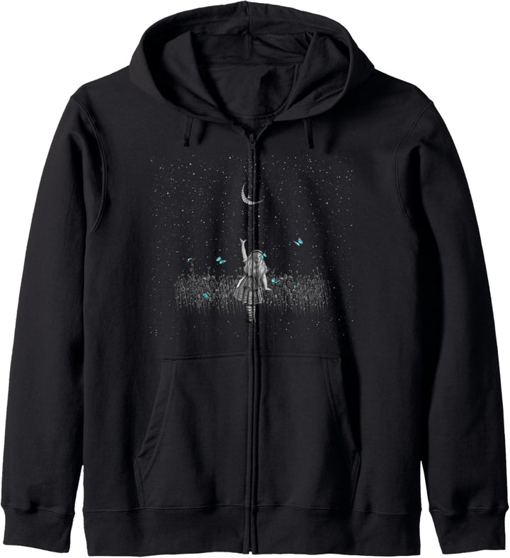 Wonderland Smiling Starry Night - Alice In Wonderland Kapuzenjacke