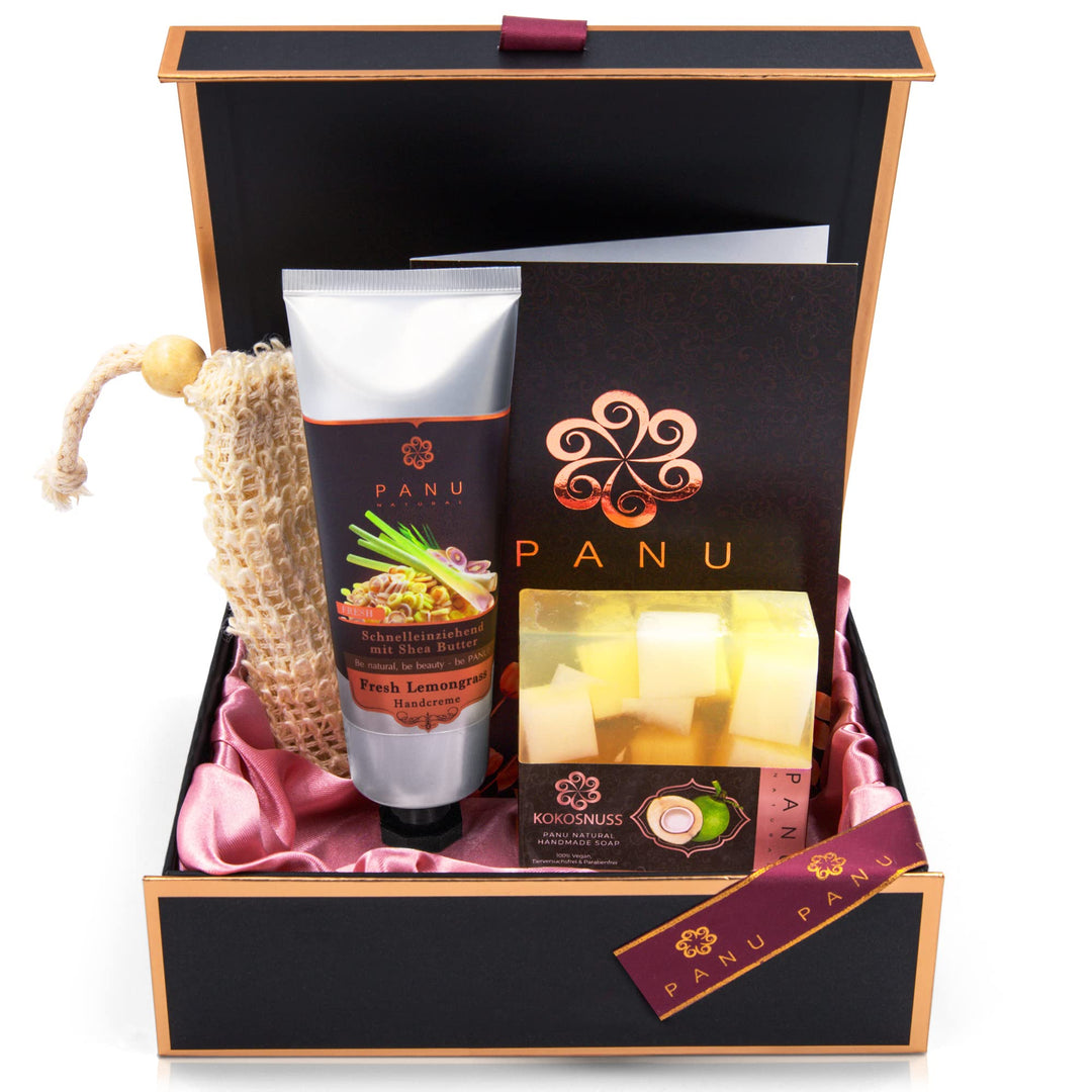 Panu Geschenkset Small - Entspannungs Geschenke für Frauen - Premium Gifts for Women Beauty Box - We