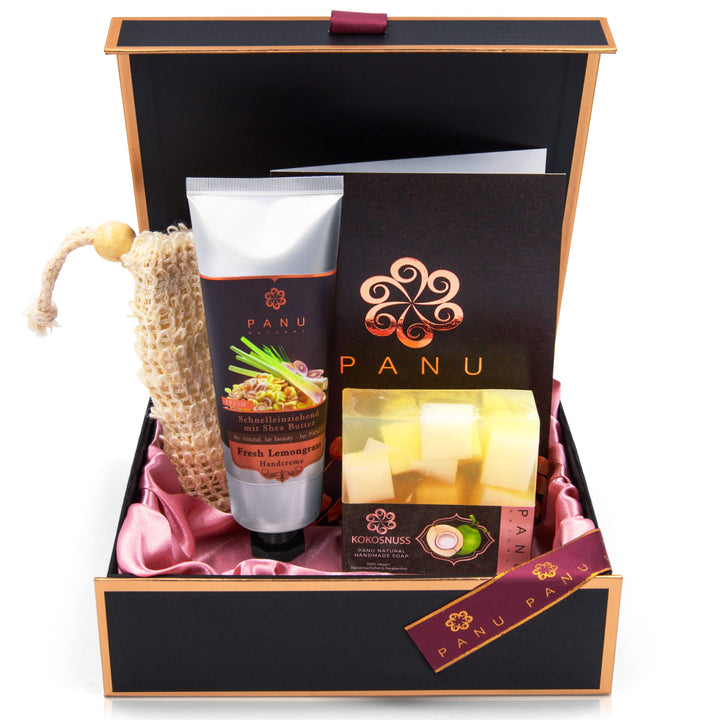 Panu Geschenkset Small - Entspannungs Geschenke für Frauen - Premium Gifts for Women Beauty Box - We